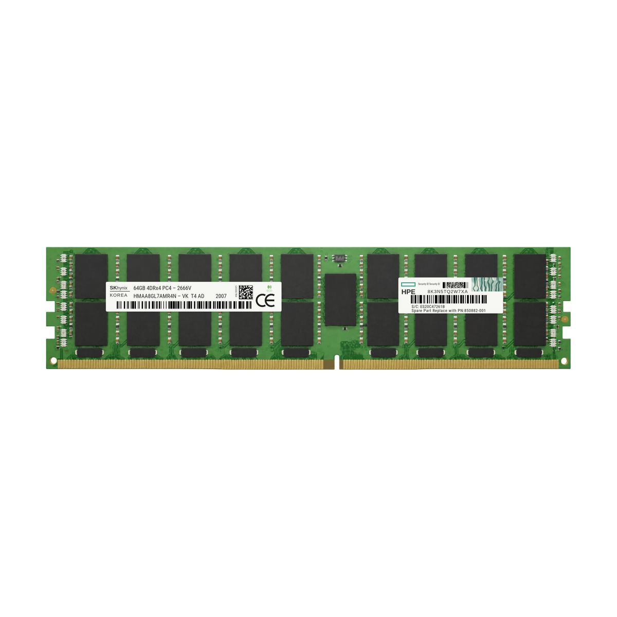 HPE 64GB PC4-2666V DDR4 LRDIMM ECC Registered SmartMemory 850882-001