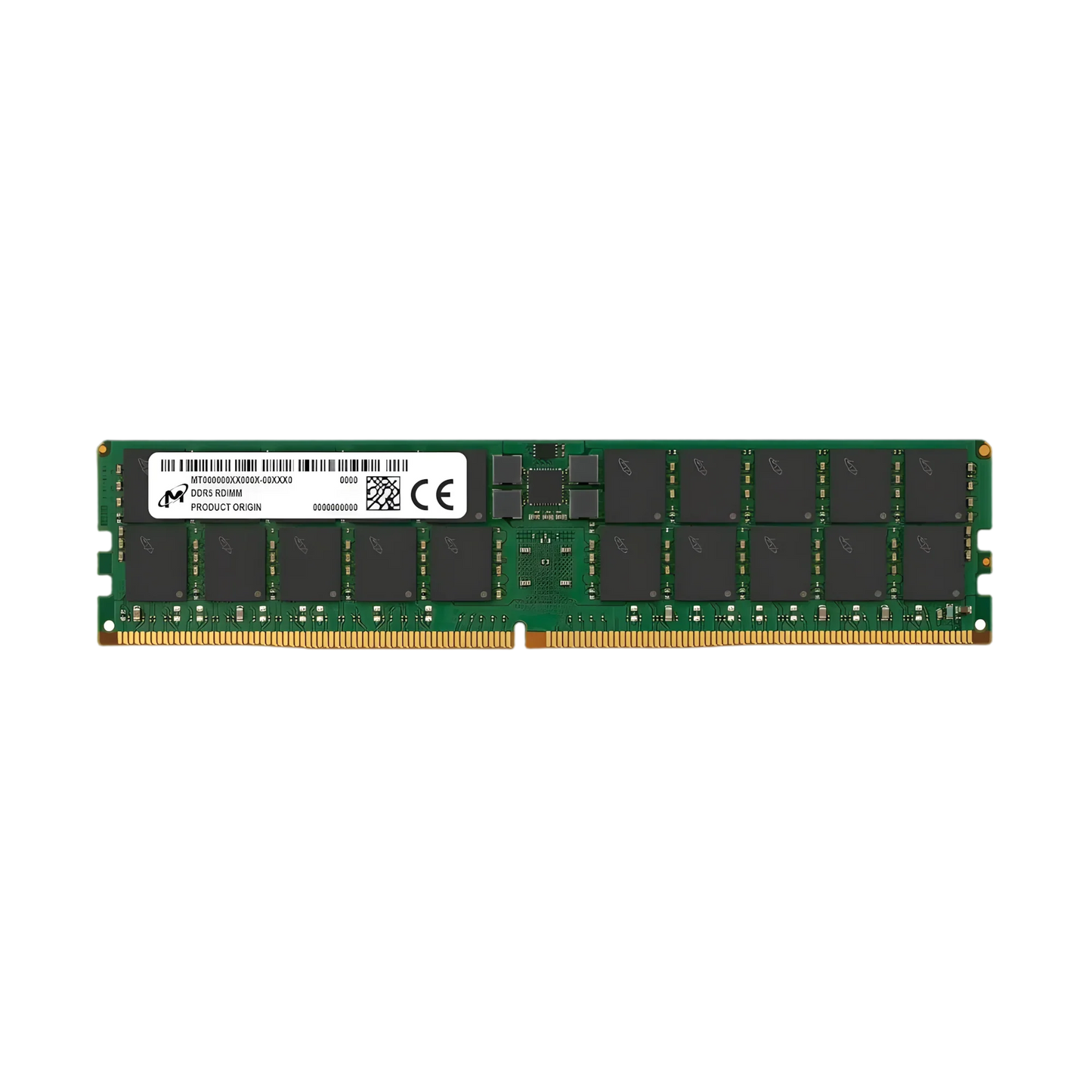 Micron 64GB DDR5-6400 ECC RDIMM Server RAM Memory Module MTC40F2046S1RC64BR