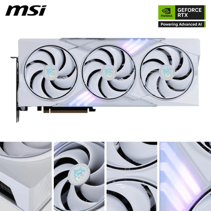 MSI GeForce RTX 5080 Gaming Trio OC White - Side View
