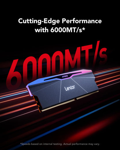 Lexar ARES Gen2 RGB 32GB DDR5-6000 - Side View