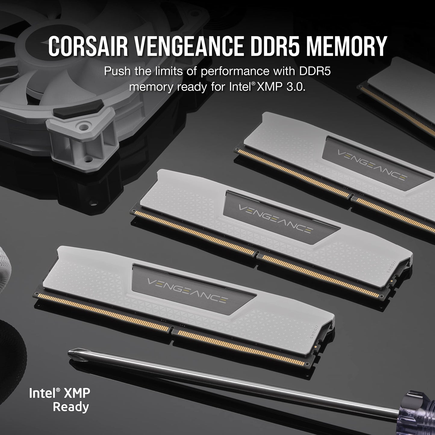 Corsair Vengeance 64GB DDR5-5200 White - Side View