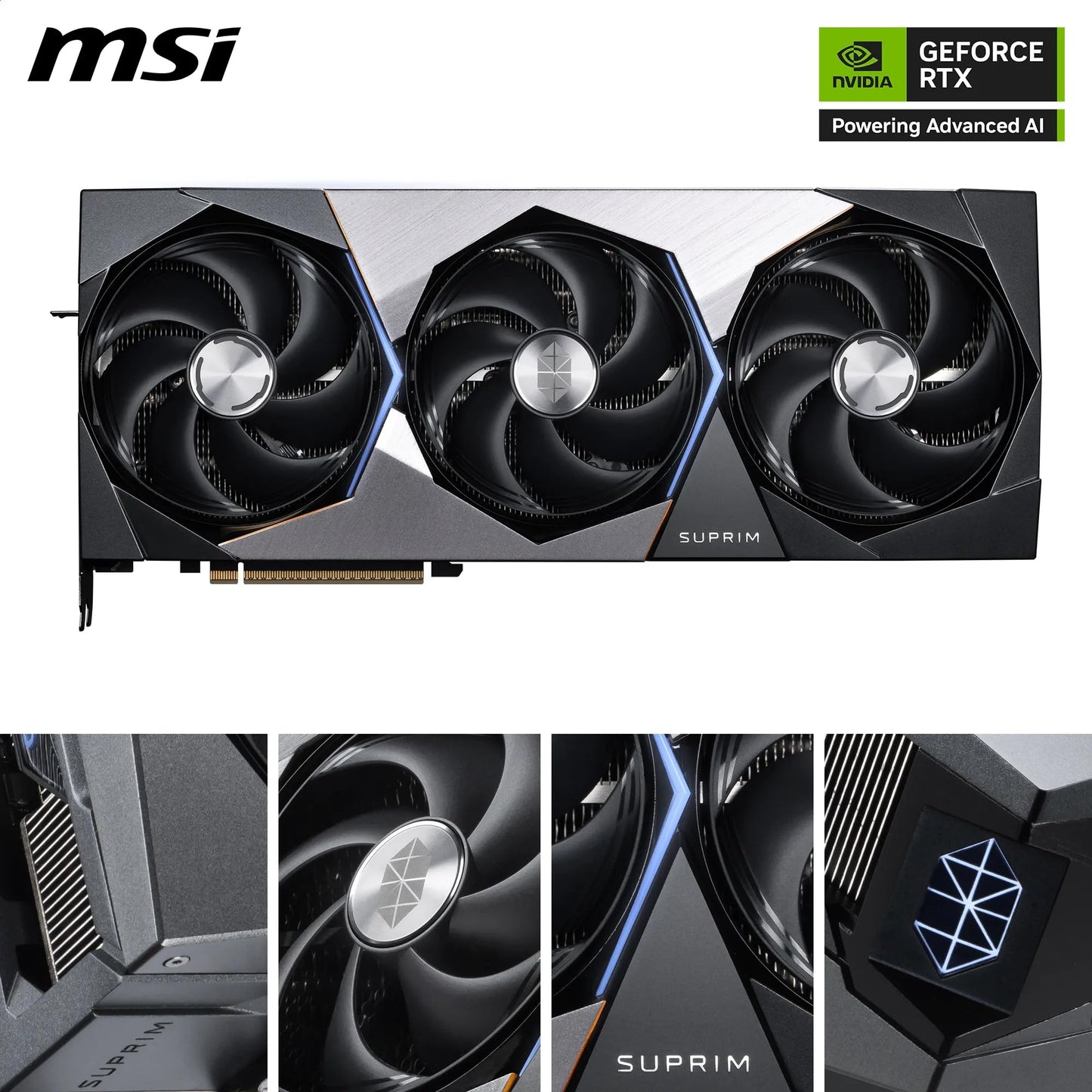 MSI RTX 5090 Suprim SOC - Side View
