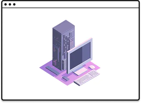 Mockup del browser