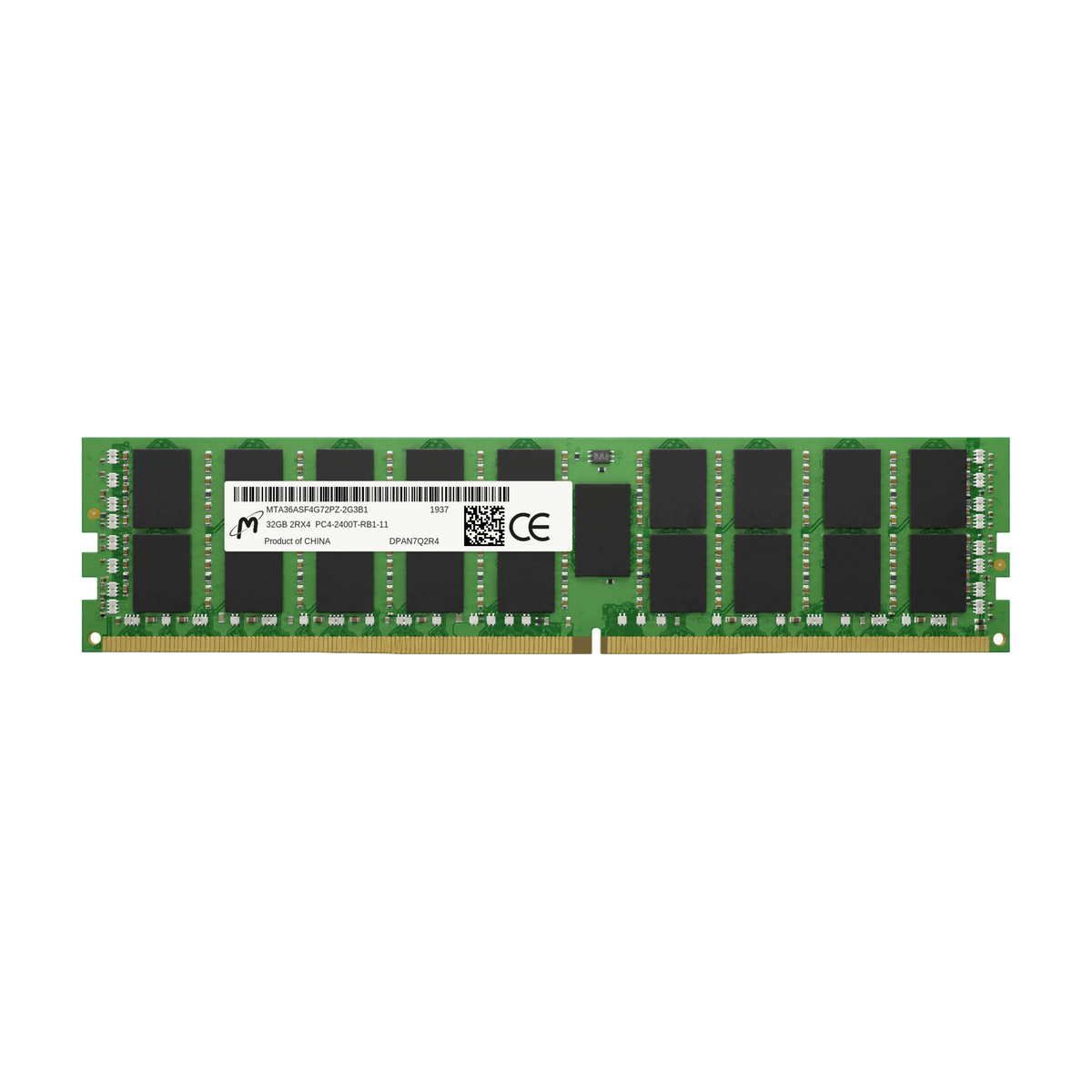Micron 32GB PC4-2400T DDR4 RDIMM ECC Registered Server RAM MTA36ASF4G72PZ-2G3B1