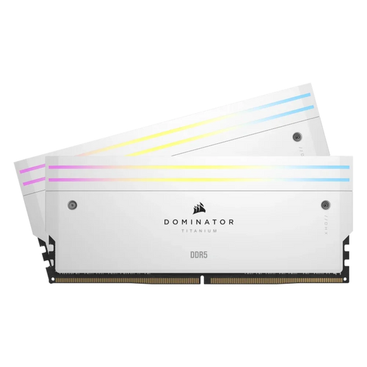 Corsair Dominator Titanium RGB 32GB (2x16GB) DDR5-6000 CL30 Desktop Memory White