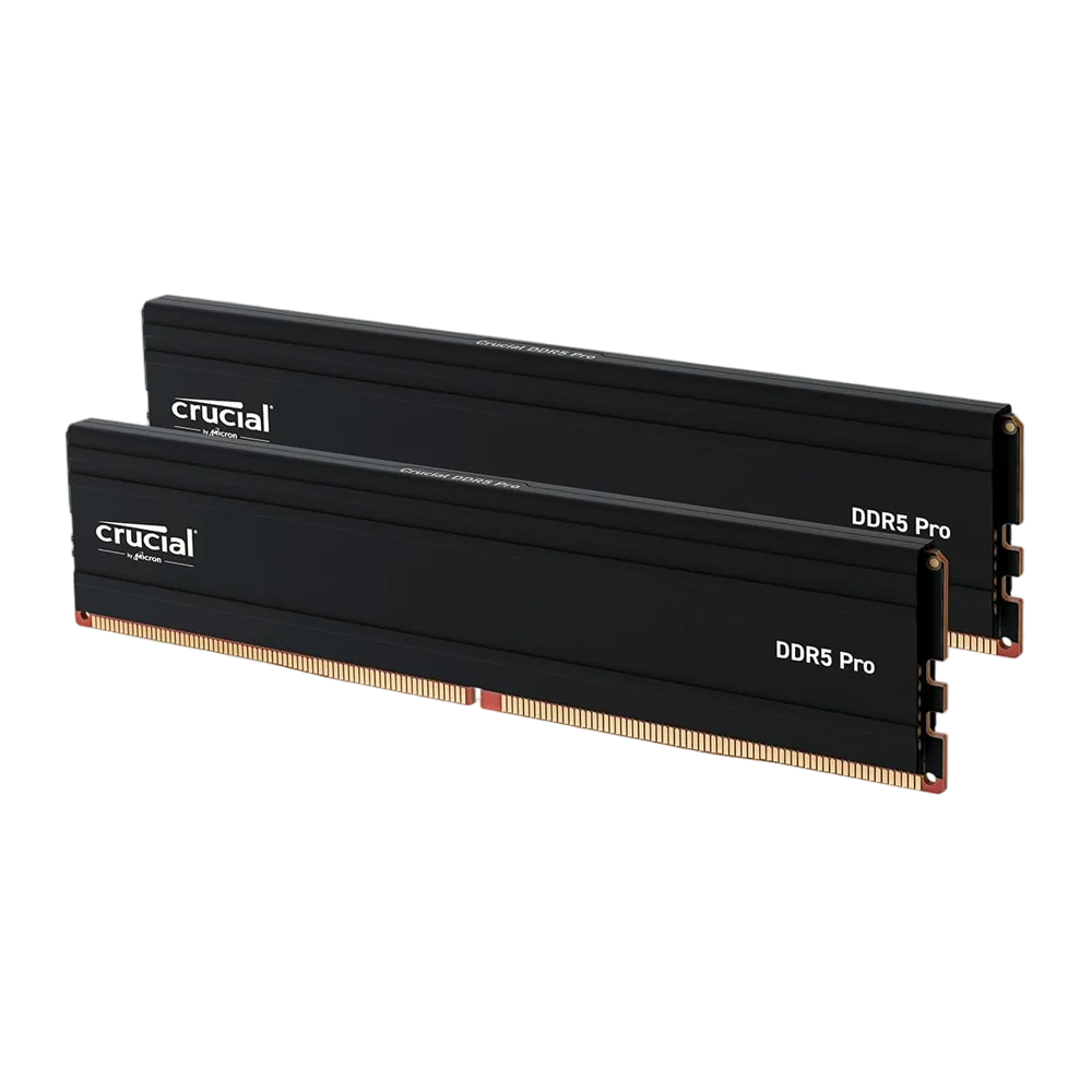 Crucial Pro 96GB (2x48GB) DDR5-5600 CL46 Desktop Memory Black