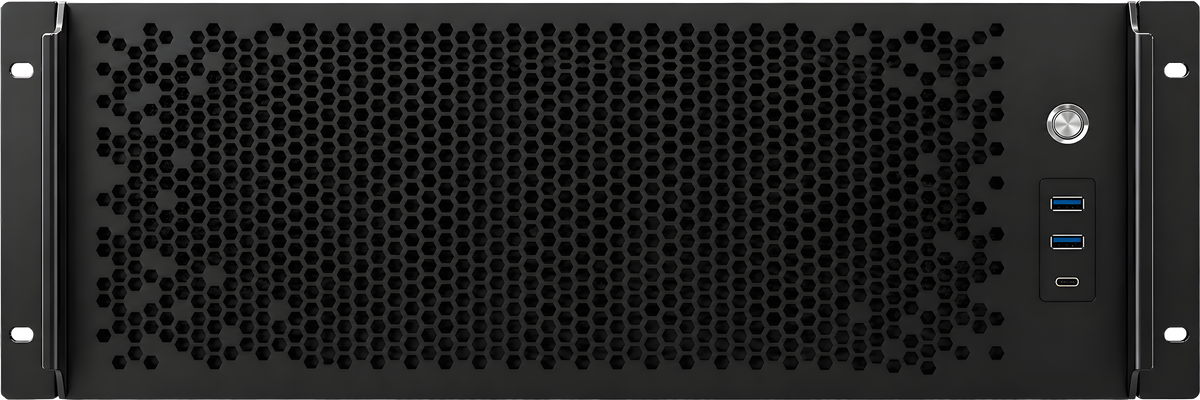 Vista frontale del telaio Neox Metal 4U
