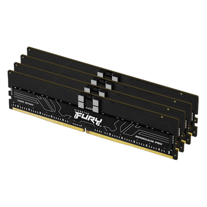Kingston FURY 128GB (4x32GB) DDR5-6000 CL32 ECC RDIMM Server RAM Kit KF560R32RBEK4-128
