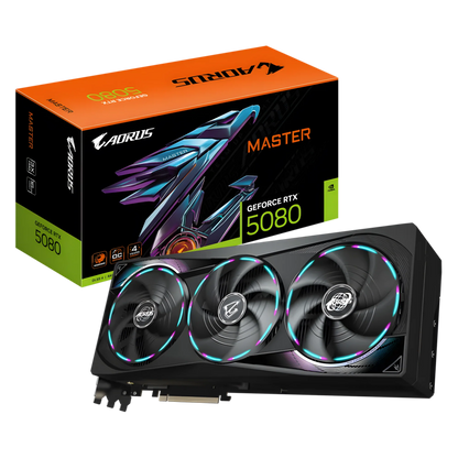 Gigabyte GeForce RTX 5080 Aorus Master OC 16GB GDDR7 Graphics Card