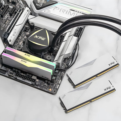 XPG Lancer RGB 32GB DDR5-6400 White - Close Up