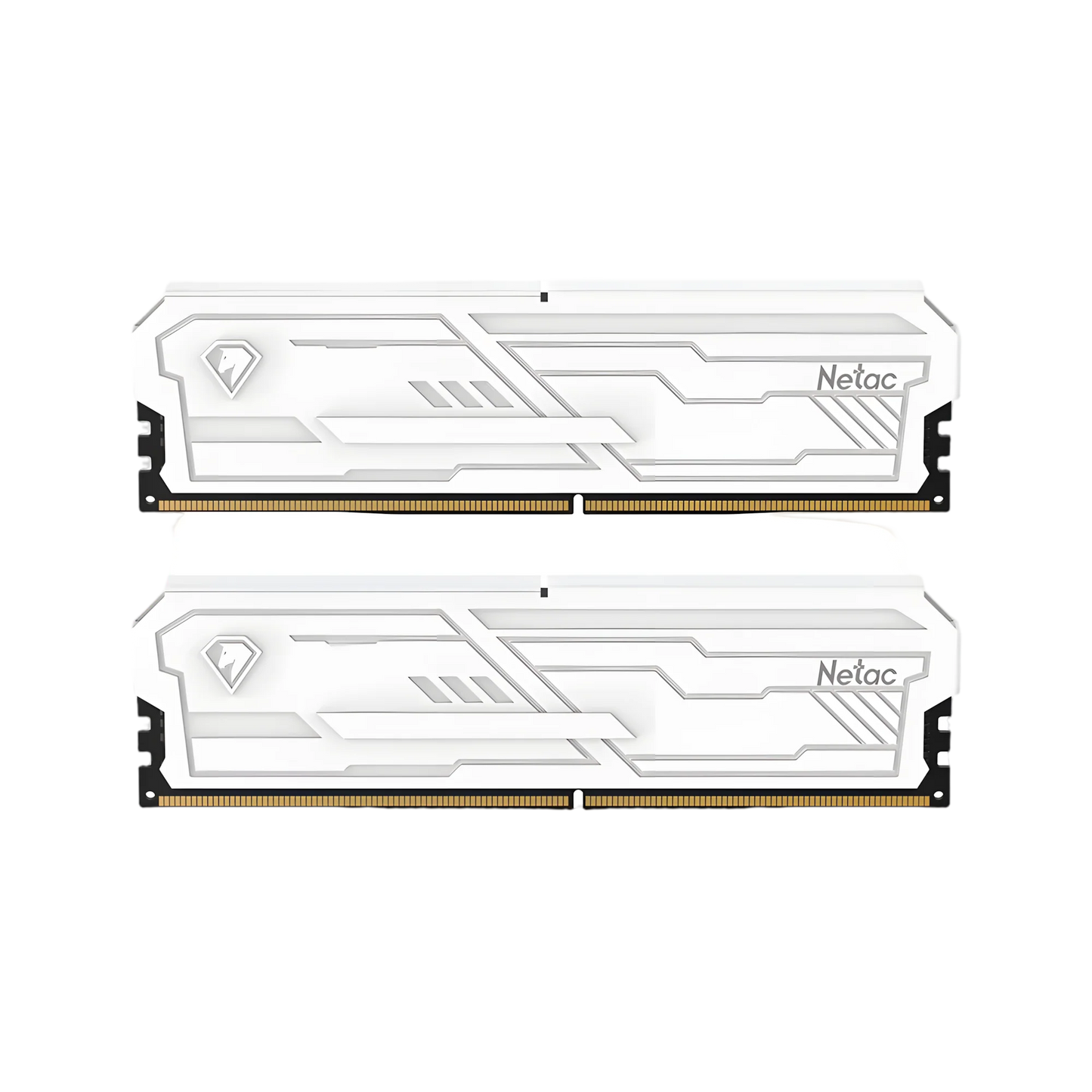 Netac 32GB (2x16GB) DDR5-6400 CL32 Desktop Memory White