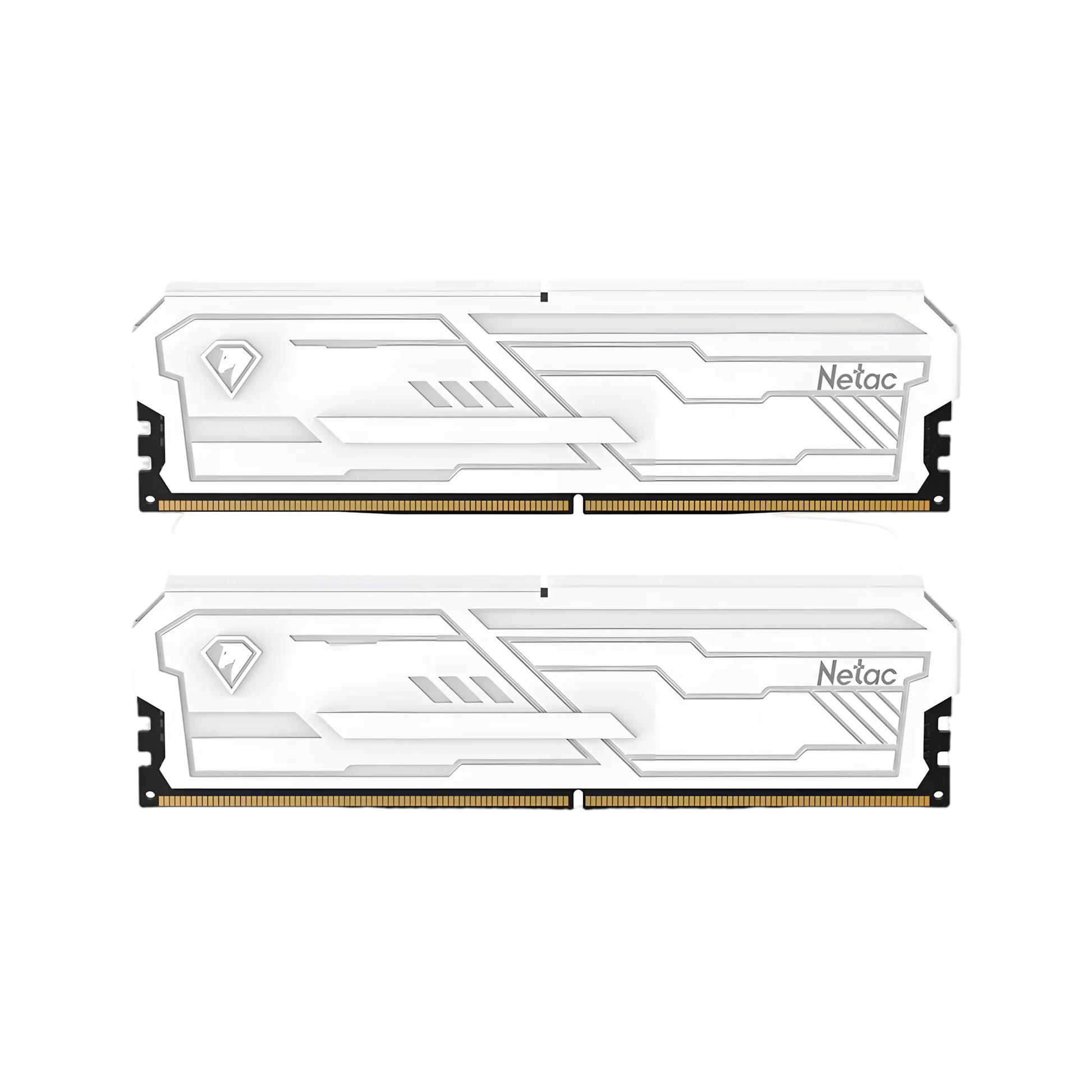 Netac 32GB (2x16GB) DDR5-6400 CL32 Desktop Memory White
