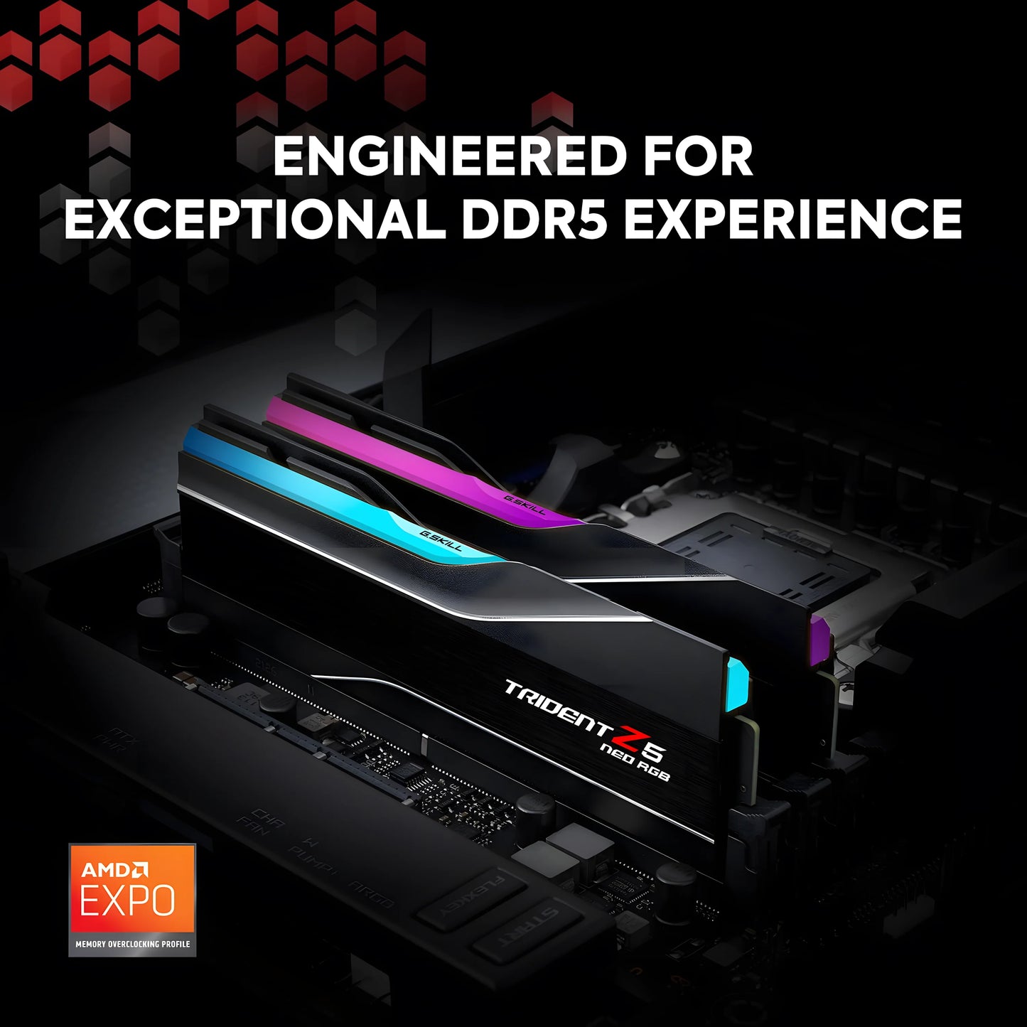 G.Skill Trident Z5 Neo RGB 64GB DDR5-6000 - Side View