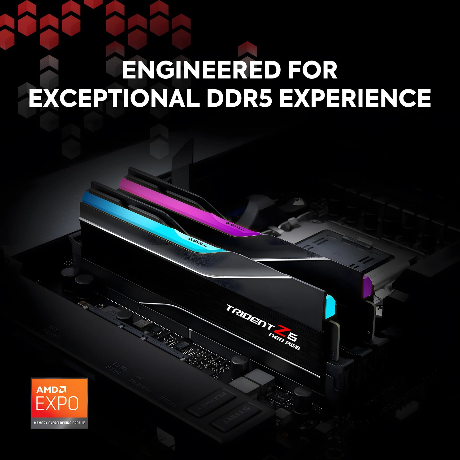G.Skill Trident Z5 Neo RGB 64GB DDR5-6000 - Side View